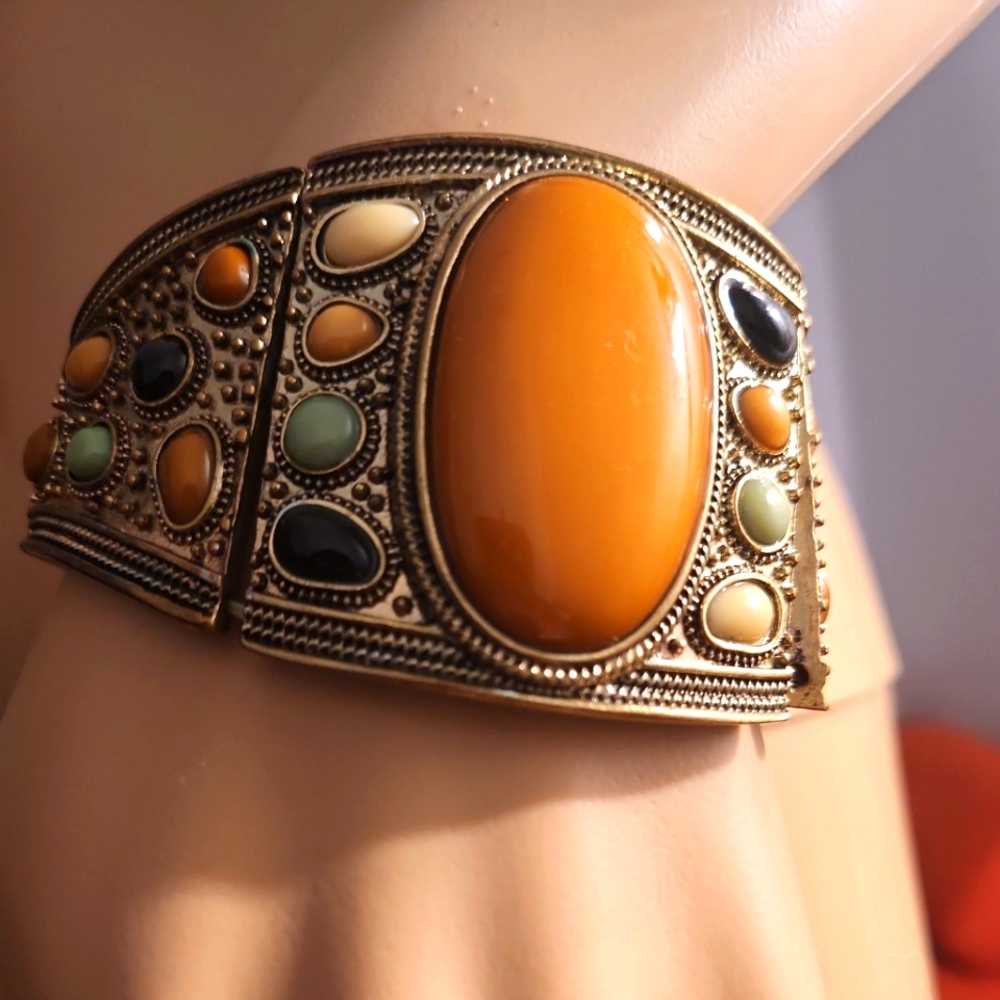 Precious Stone BOHO Tribal Bracelet OS Fits Most